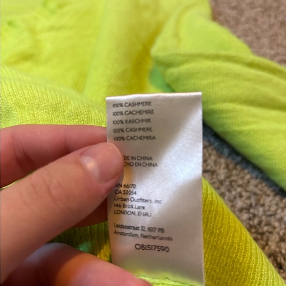 Free People Lime V-Neck Sweater - Picture 8 of 12